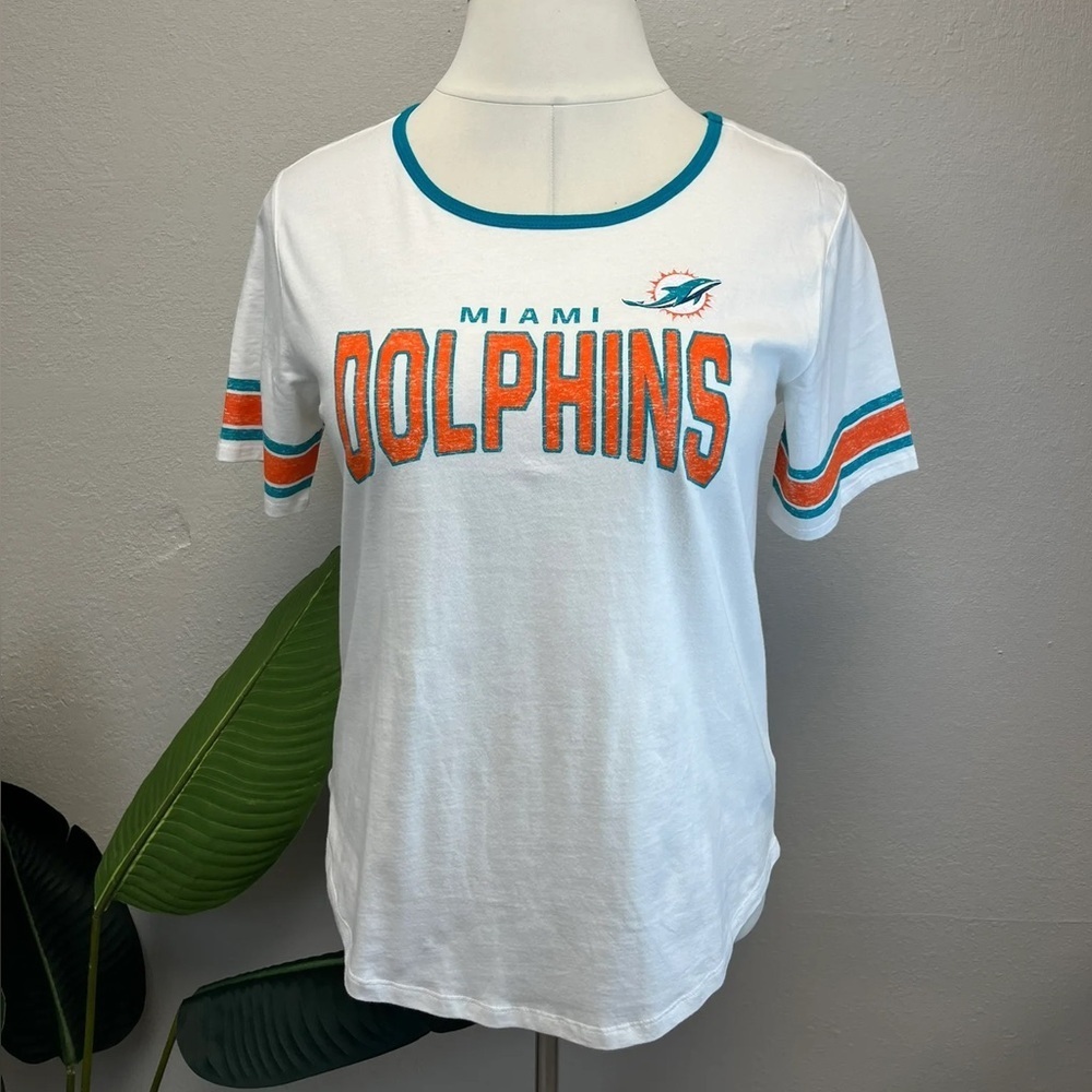 NFL Team Apparel Miami Dolphins Tee Shirt - Size Large